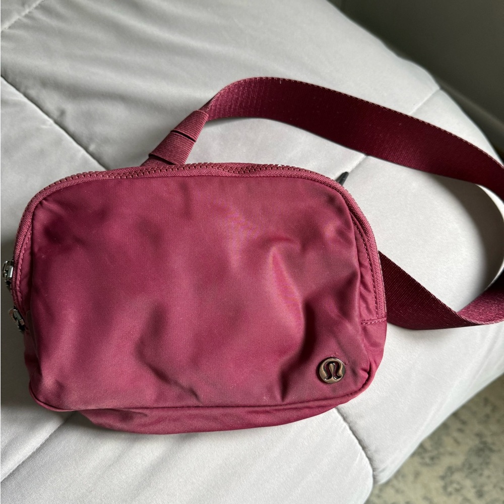 Lululemon Athletica Pink Crossbody Bag with Minimalist Design